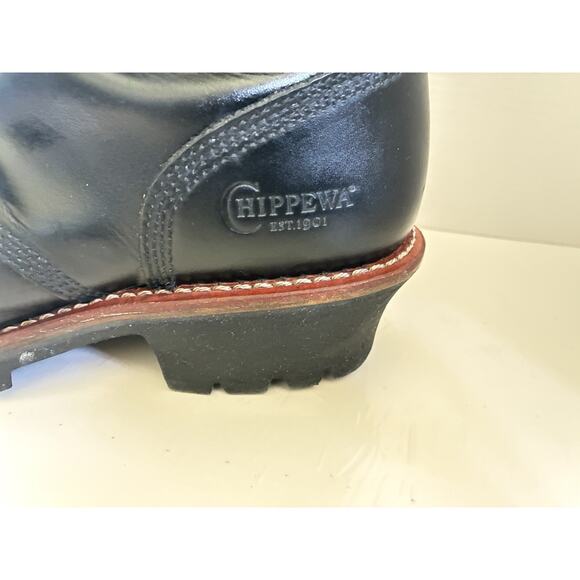 Chippewa Super Logger Work Boots Men’s Sz 11 M Black Leather Waterproof - Picture 2 of 10